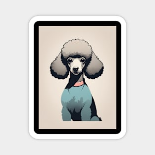 Poodle Dog 1 - Japanese Old Vintage Magnet