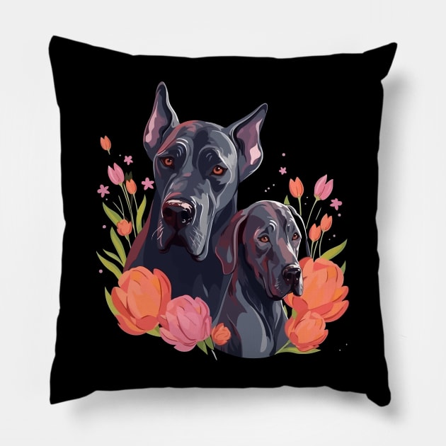 Great Dane Mothers Day Pillow by JH Mart