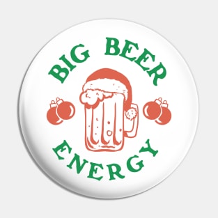 Big Nick Energy Beer Saint Nicholas Santa Claus Retro Vintage artwork Pin