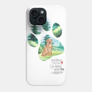 Pawprint Labrador Phone Case