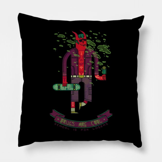 The Coolest Guy Pillow by againstbound