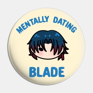 Honkai Star Rail mentally dating Blade chibi typography | Morcaworks Pin