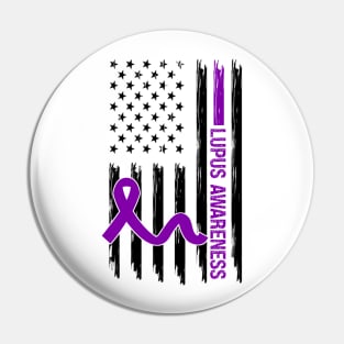 Lupus Awareness Flag Pin