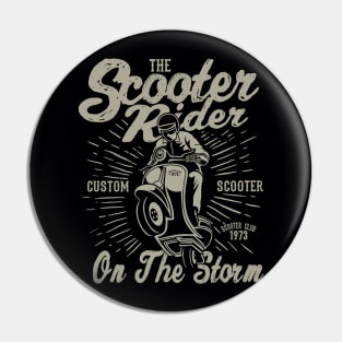 Scooter Rider Pin