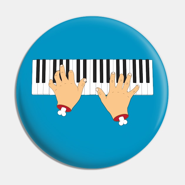 Piano Hands Pin by Woah_Jonny