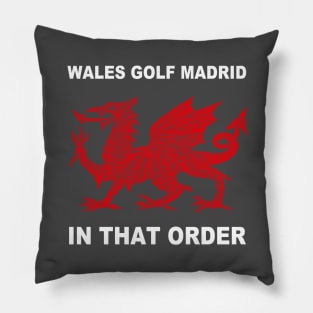 Wales Golf Madrid Pillow