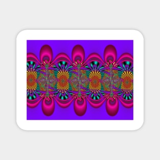 Psychedelic Fractal Pattern Magnet