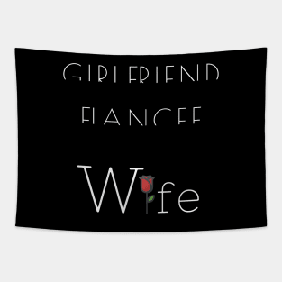 Girlfriend Fiancee Wife, Just Married Gift, Fiance, Honeymoon, Christmas Gift for Wife, Anniversary Tapestry