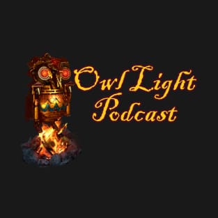 Old School Owl Light Podcast T-Shirt