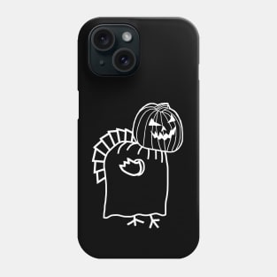 Spooky Thanksgiving Turkey Wearing Halloween Costume Phone Case