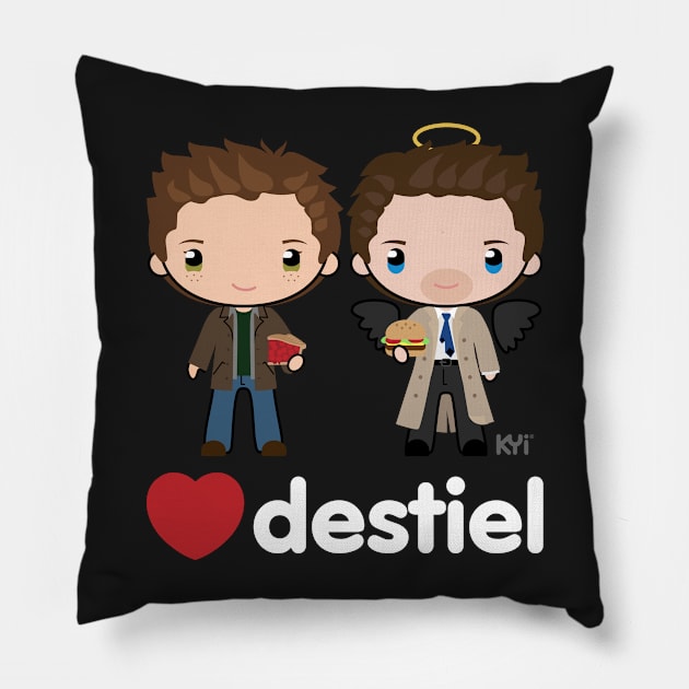 Love Destiel - Supernatural Pillow by KYi