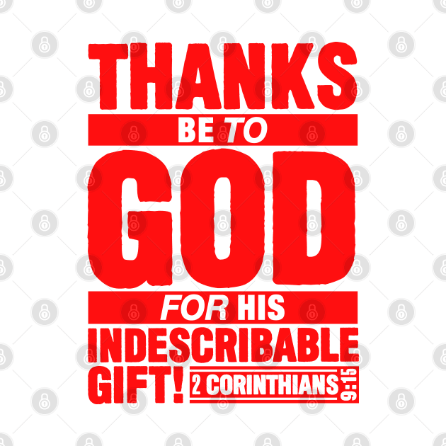 2 Corinthians 9:15 Thanks by Plushism