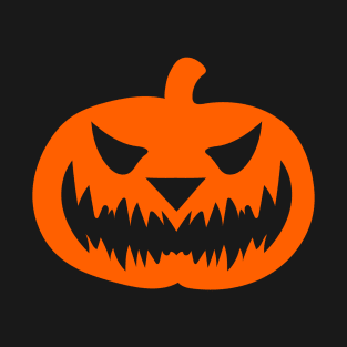 Scary Spooky Halloween Pumpkin Face T-Shirt