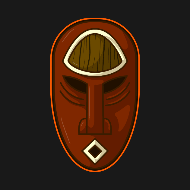 Ancient african aboriginal mask design by Drumsartco