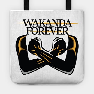 wakanda forever black panther Tote