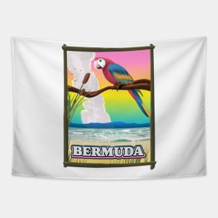 Bermuda travel poster. Tapestry