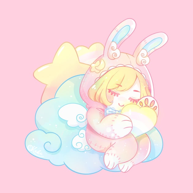 Little bunny sleeping. by Kukupon