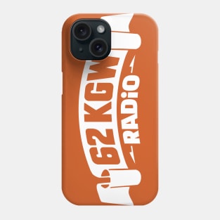 1975 - 62 KGW Radio (White on Orange) Phone Case