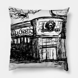Wally Green's Drug Stores Pillow