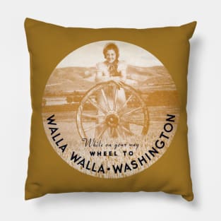 1940s Walla Walla Washingon Pillow