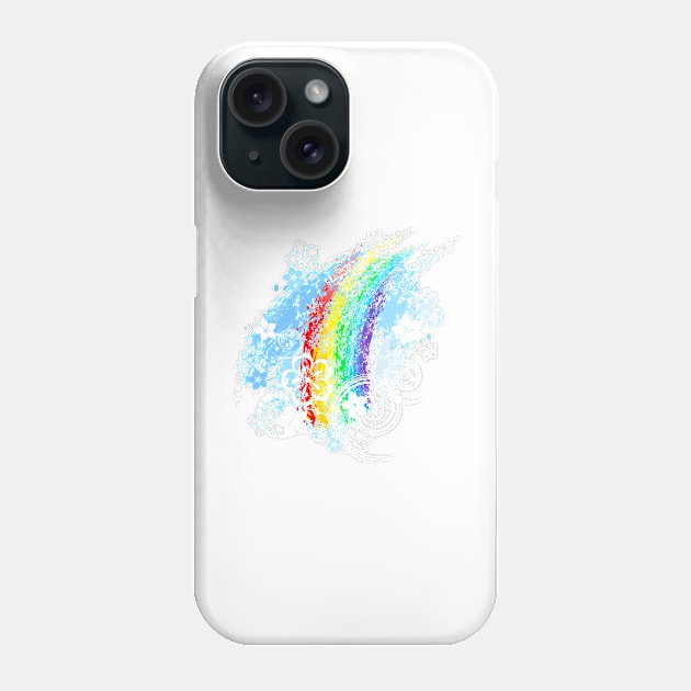 Rainbow Painted Phone Case by Blackmoon9