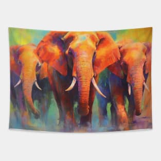 Three big elephants Tapestry