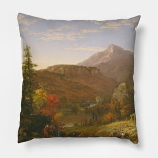 The Hunter's Return by Thomas Cole Pillow