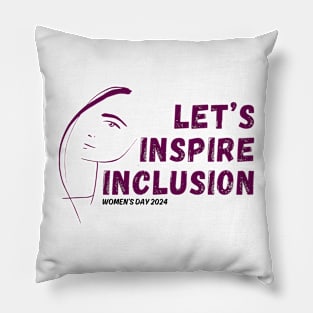 Women's day 2024 slogan Pillow