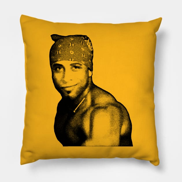 Ricardo Milos Black Pillow by giovanniiiii