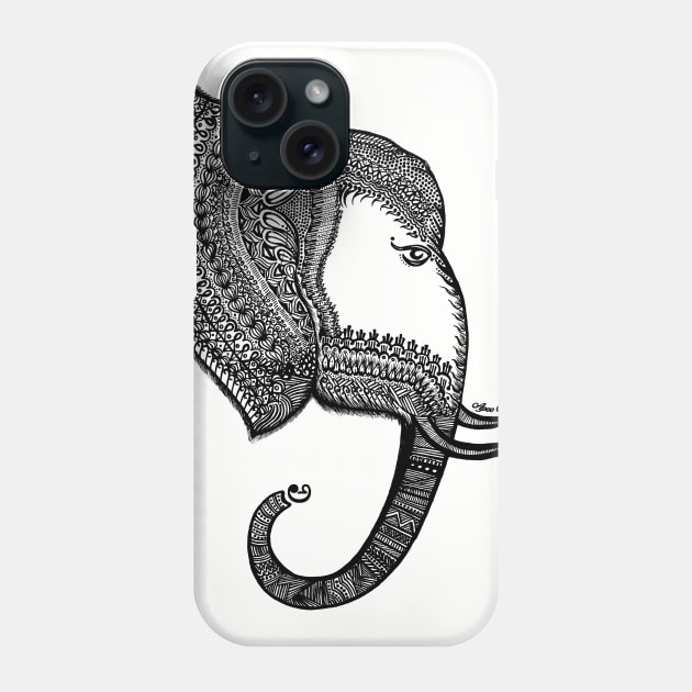 Enchanted Elephant Phone Case by apoochow