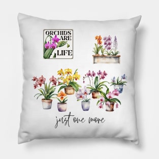 Just One More Orchid Pillow