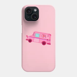 Cute Pink Mail Truck LLV Phone Case