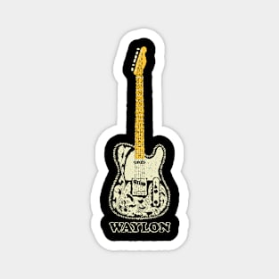 Waylon Jennings Guitar Magnet