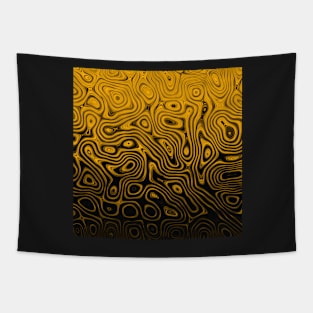 Golden Nocturne - Original Abstract Design Tapestry