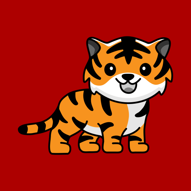 Cute Tiger Kawaii by FTF DESIGNS