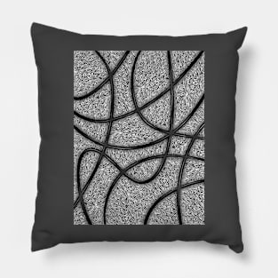 Waves b/w Pillow