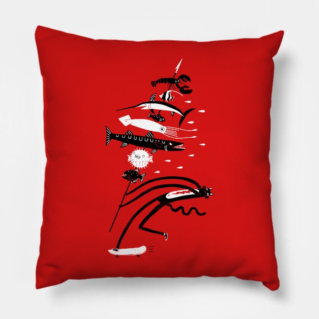 Fish Kabob Pillow by obinsun