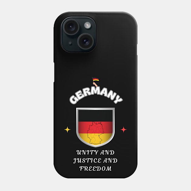 German Pride, Unity and justice and freedom Phone Case by Smartteeshop