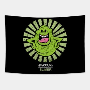 Slimer Retro Japanese Tapestry