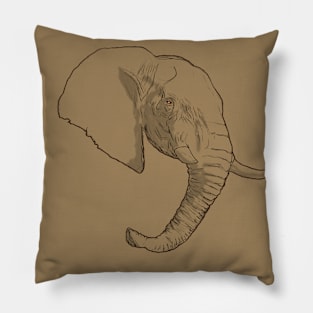 The Mighty Elephant Pillow