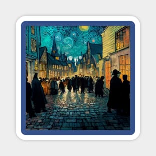 Starry Night in Diagon Alley Magnet