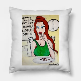 Classic Lohan eats beans Pillow