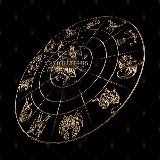 NEW Sagittarius 3D zodiac 12 in 1 gold edition by INDONESIA68