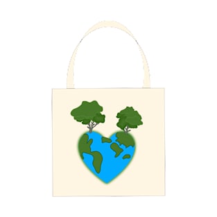 Drawing of environmentally friendly cloth bag. T-Shirt