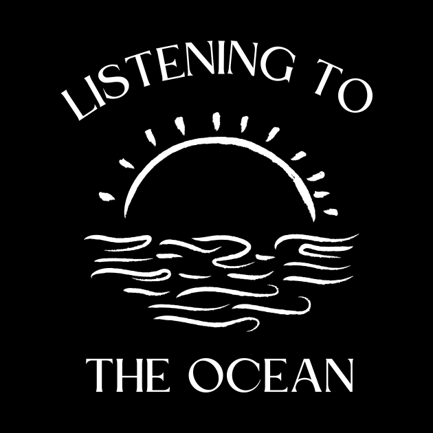 Listening To The Ocean by Lasso Print