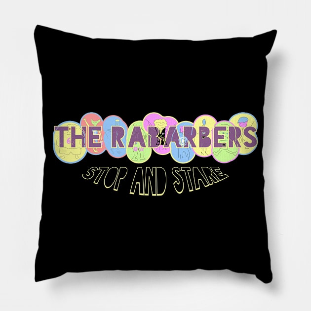 The Rabarbers: Stop and Stare Pillow by Rabarbar