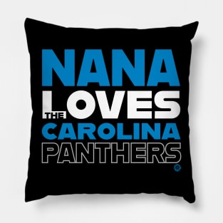 Nana Loves the Carolina Panthers Pillow