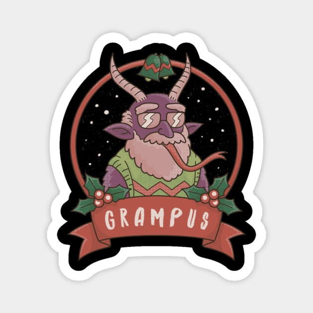 Krampus Grampus Magnet by dumbshirts