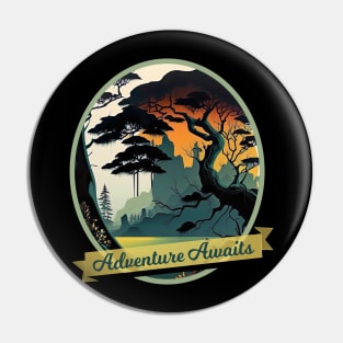 Swampland, a Surrealistic Graphic Pin