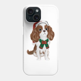 Cute Cavalier King Charles Spaniel Drawing Phone Case